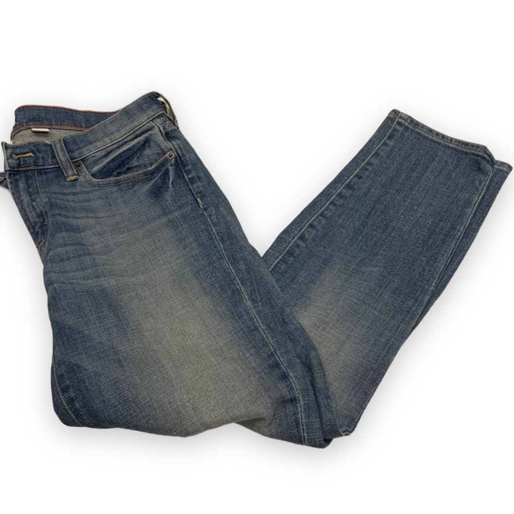 J. Crew Stretch Skinny Jeans Medium Light Wash Ankle size 27. EUC
